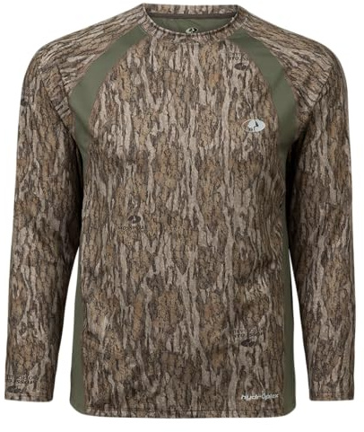 Mossy Oak Herren Leichte Camouflage-Shirts für Herren, Jagd Hemd (1er Pack)
