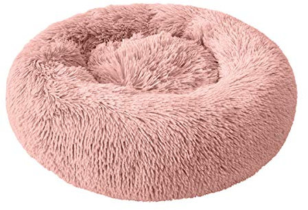 Cocolook Schlaf Soft Cat Hundebett Warm-Runde Kennel Komfortable Ruhe Haustier-Bett-Klein Mittel Groß Hundekissen Mat Waschbar Haus C,Durchmesser 50cm
