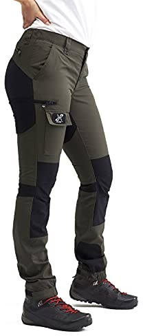 RevolutionRace Damen Nordwand Pants, Hose zum Wandern und für viele Outdoor-Aktivitäten, Mossgrey, M
