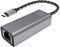 KabelDirekt – Adattatore USB-C-Ethernet e adattatore LAN (connettore USB-C/connettore RJ45, rete/Internet stabile per notebook/MacBook/tablet con 1 Gbit/s, lunghezza cavo 10 cm, alluminio, argento)