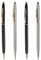 YiliYa Druckkugelschreiber 4 Stück Kugelschreiber, Dual Heads Rotation Metall Kugelschreiber, Büro/Hotelbedarf, schwarze Tinte, Privat oder geschenk