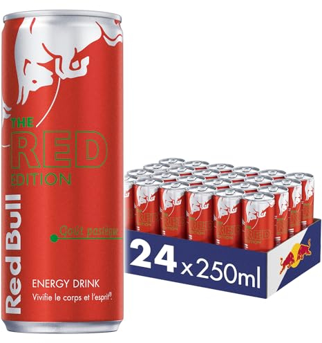 RED BULL Boisson Énergisante, Goût Pastèque, 250ml (24 unités)