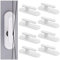 Grevosea 8-Piece Blind Cord Winder Safety Hooks & Holder Adhesive Wall Hooks for Home Office Window Blinds & Curtains White