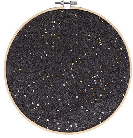 Buachois Broche Suspendre Mur Présentoir, 22 cm Rond émail Boucles Présentoir Faux Cuir Mur Pin Bijoux Support Collection Organisateur de Stockage pour Médailles Plage Tags Pins