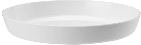 VERDENIA Azalia 20580 - Sottovaso per piante ed erbe aromatiche, per interni, in plastica, leggero, stabile, rotondo, in molti colori, Ø 11 cm, 15,5 cm, bianco