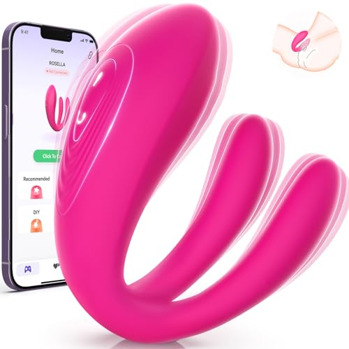 Cacuola Vibrator Sex Spielzeug füur Paare die Frau, Doppelvibrator Klemmt die Klitoris Vibration für Frauen, 10x10-Modi Erotisches Sexspielzeug Vibratorensets fur Frauen Sex Toys fur Sie mit APP