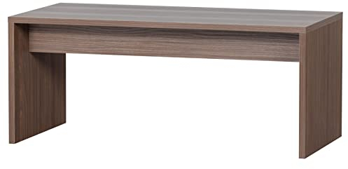 WOOOD Freeke Couchtisch Nuss - Beistelltisch aus Holzfurnier Wohnzimmermöbel Sofatisch 38x91x45 cm
