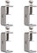 4 Pièces Serre Joints C 65mm Mini Serre Joint En c Acier Inoxydable Pince En c Petit Plage De Réglage 37-62mm Serre Joint Dormant Serres-Joints Pour La Soudure, La Charpenterie, l'Outillage