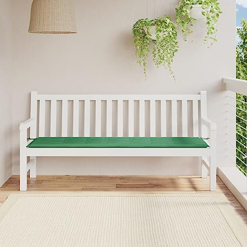 INLIFE Gartenbank-Auflage Grün 180x50x3 cm,0.92kg,43208