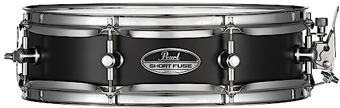 Pearl Short Fuse Drum 13x3.5 Black Steel Piccolo Snare (SFS1335B)