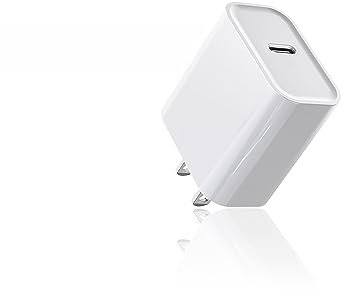 USB-C Charger Block 20w for Apple iPhone iPad iWatch, iPhone 15/14/13/12/11/X/8/7/6/5, iPad Pro Air Mini 10th/9th/8th/7th/5th/4th/3rd/2nd/1st, Apple Watch 8/7/6/5/4/3/2/1, Fast Chargers White 1-Pack