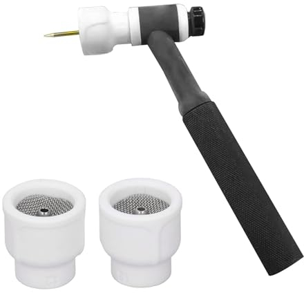 Coppe Per Saldatura Tig, 2 Pezzi Coppa Per Torcia Di Saldatura in Ceramica Bianca Kit Strumento Manuale Per Pistola Per Saldatura Accessori Ugelli in Ceramica Per DB SR WP 9 20 25