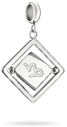 LIEBESKIND BERLIN Charms Collection Charms-Anhänger aus Edelstahl in Silber – Personalisiere Dein Schmuckstück - Geschenkidee