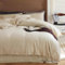Omela Warm Fleece Winter Bettwäsche 200x220 Beige Cashmere Touch Plüsch Bettbezug mit Kopfkissenbezug 80x80 cm 3 Teilig Flauschig Coral Fleece Microfaser Winterbettwäsche Set Reißverschluss