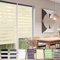 Moderne Tag-Nacht-Rollo 110 x 340 cm 100% Verdunkelung Sonnenschutz Rollos Hitzeschutz Verdunkelnd Duo Rollo mit Bohren Klemmfix für Fenster & Tür, Beige