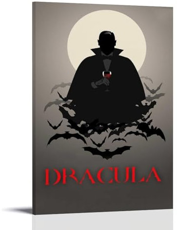 EVMILA Dracula Kunstposter, dekoratives Gemälde, Leinwand, Wandposter und Kunstdruck, moderne Familienschlafzimmer-Dekoration, Poster, 60 x 90 cm