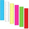 6 Stück Lineal 15 cm Set,Mabor Transparent Lineal 15cm Klein Farbiges Ruler für Schulbedarf Büro Zuhause Zoll und Metrisches Kunststoff Ruler