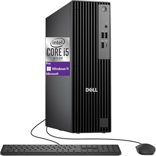 Dell Pro Slim(Next-gen Optiplex 7020 SFF) Intel 14-Core i5-14500, 32GB DDR5 RAM, 1TB SSD, RJ-45, DP Port, HDMI, Wired KB & Mouse, W11P, Business Desktop