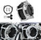 HCmotorku Filtro aria per moto Filtro di aspirazione dell'aria per moto compatibile con filtro aria Harley Sportster 883XL 1200 XL 2004-2024 (elemento filtrante grigio)