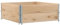 vidaXL Pallet Collars Raised Bed Vegetable Planter Box 2 pcs – Solid Pine Wood Foldable & Stackable Design, 100x100x41 cm, Indoor/Outdoor Use