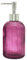 Glass Soap Dispenser Bathroom Countertop Shampoo and Conditioner Dispenser Washing Up Liquid Hand Soap Pump Bottle Dispenser Kitchen(1, Purple)