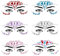 6 Stück Glitzersteine Gesicht, Festival Strasssteine Edelsteine Gesicht Edelsteine Aufkleber Selbstklebend Schmucksteine Temporäre Tattoos für Halloween Karneval Rave Party Make-up Frauen