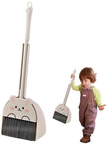 Juego De Limpieza Para Niños, Escoba Y Recogedor Para Niños, Set Limpieza Juguete Bebe, Escoba Con Recogedor Y Fregona Para Jardín De Infantes,Juego Creativo, Regalo Para Niños Y Niñas De 3 Años Y Más