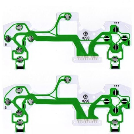 Genérico Pelicula Conductora Flexible - Reparación Joystick Botones Mando - PS4 - JDS-050 / JDS-055 - Lote De 2 Unidades