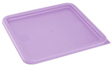 Vogue Hygiplas Square Purple Lid to fit, 10-15-20 Ltr | Prevents cross-contamination in busy professional kitchens and colour-coded storage setups, offering a secure, tight fit.