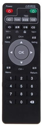 1 Stück Set-Top-Box Lernfernbedienung for Tech Ubox Smart TV Box for Gen 1/2/3