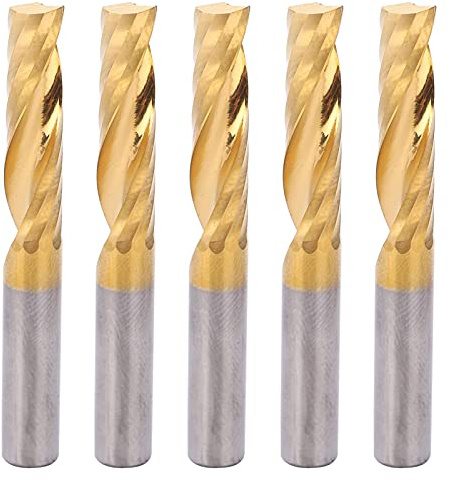 Hochgeschwindigkeits -Spiral -Router -Bits Fräsenschneider Set Professionelle CNC -Endmühle Aluminium Messing Kupfer Metalle