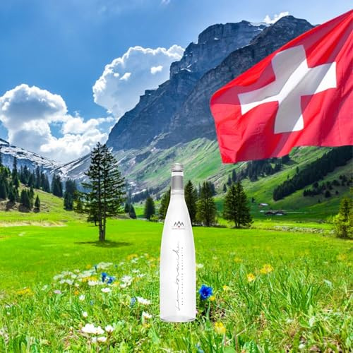 Swiss Alps Natural Mineral Water Still Glass Bottle 750 ml x 6 | Sembrancher, Valais