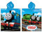 Jerry Fabrics 17PN235 Jungen Kapuzen Poncho Handtuch, 100% Qualitäts-Baumwolle, Alter 3 - 7 Jahre, Thomas and Friends, blau