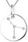 YL Silver Cancer Necklace-925 Sterling Silver CZ Horoscope Zodiac 12 Constellation Pendant Necklace for Women and Girls