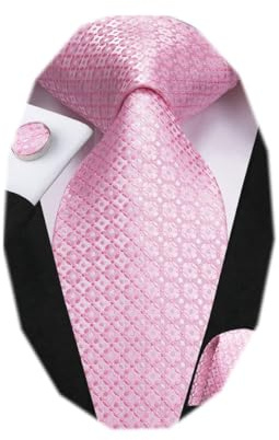 Dubulle Herren-Krawatte mit Paisely-Blumenmuster, Seidenkrawatte für Herren, gestreift, Krawatte und Einstecktuch, Set für Hochzeit, Business