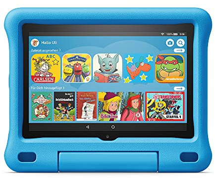Amazon Kid-Proof Case for Fire HD 8 tablet | Only compatible with 10th-generation tablet (2020 release), for ages 3–7, Blue