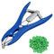 Pince De Castration Pour Animaux,Pince Pour Queue De Baguage En Castration, Avec 200 Anneaux en Caoutchouc,Pince Pour Expansion De Queue De Cochon De Chien de Mouton (Pince bleue+anneaux verts)