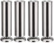 Qrity 4PCS 250mm Möbelfüße Edelstahl DIY Möbel Beine Moderne Möbel Füße Sofa Tisch Schrank Beine mit Gummischutz