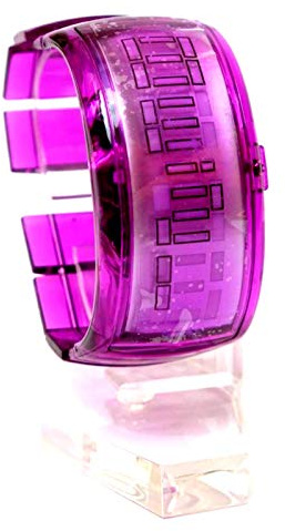LED Armbanduhr Herren Damen Digital Uhr Sportuhr Bunt mit elastischem Armband Digitaluhr