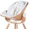 Childhome, Sitzkissen für den Evolu Neugeborenen-Sitz, mit Sitzverkleinerer, 100% Baumwolle, 5-Punkt-Sicherheitsgurt, Bequem, Ergonomisch, Jersey goldene Punkte