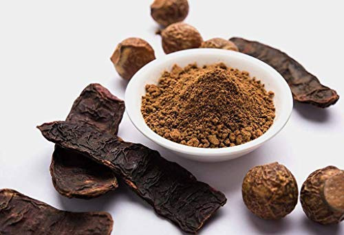 Dry Whole Amla – Reetha – Shikakai (Specknuss, Stachelbeere, Akazien-Concinna) für komplette Haarwäsche auf natürliche Weise (je 100 g)