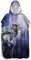 Badeponcho Strand Poncho Strandtücher Handtuch, Treer Poncho mit Kapuze Schnelltrockend 3D Tier Drucken Bademantel Badetuch Duschtücher Für Wassersport (Blaue Eule,75x145cm)