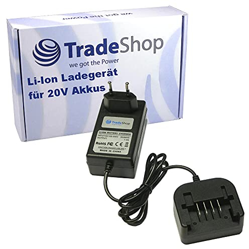 Chargeur de batterie Li-Ion pour Worx WA3551 WA3572 WG169 WG169E WG259 WG259E.9 WG549 WG549E.5 WG549E.9 WX166, Adaptateur Batterie / Station de Charge pour Batteries 20 V
