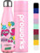 PROWORKS Bouteille d'eau Isotherme, sans BPA, Gourde INOX Reutilisable pour Maintien Chaud de 12 Heures & du Froid Jusqu’à 24 Heures, Sport, Gym, Voyage - 350ml - Rose Pastel - Ambiance Estivale