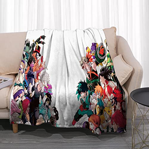 Tongyundacheng My Hero Academia Flanelldecke, Anime, ultraweiche Fleece-Überwurfdecke, Mikrofaser, gemütlich, warme Überwürfe, für Winter-Bettwäsche, Sofa, Bett, Couch, Heimdekoration
