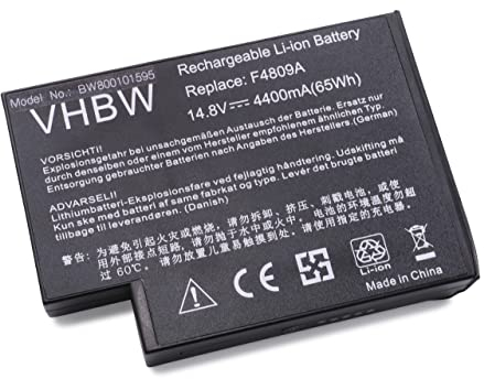 vhbw Akku Ersatz für HP/CompaQ F4809, F4809-60901, F4812A, F4809A, F4812, HP-NX9000L für Notebook (4400mAh, 14,8V, Li-Ion)