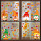 Herbst Fensterbilder, 9 Bögen Fensteraufkleber,Fensterbilder Selbstklebend herbstdeko deko Thanksgiving Fenster Aufkleber Ahornblätter Marone Sticker Frühling für Fensterbilder Kinderzimmer Dekoration