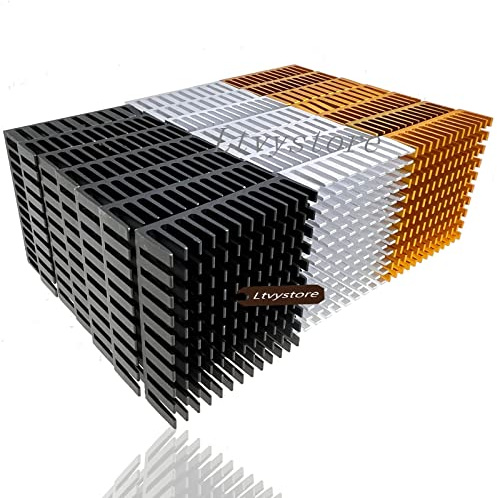 Ltvystore 21 Stück 40 mm x 40 mm x 11 mm Kühlkörper Kühler Kühlkörper Kühlkörper für Kühlung TEC1-12706 thermoelektrischer Peltier-Kühler