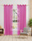 Gräfenstayn 2er-Set Venezia transparente Voile Gardinen mit Ösen - Stores Über-Gardine Wohnzimmer Schlafzimmer - Vorhänge Ösenschal durchsichtig halbtransparent 175x140cm (Höhe/Breite) Violett