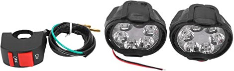 Wresetly Motorrad-Scheinwerfer, 6 , 10 W, 1000 , mit Schalter, Universal-Nebelscheinwerfer, 6000 K, Weiß, 2 Stück